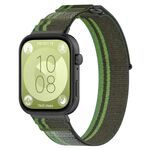 Per Huawei Watch Fit 3 Kalevol Wild Path Cinturino in nylon (verde scuro)