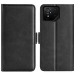 Per Asus ROG Phone 9 / 9 Pro Custodia in pelle con fibbia magnetica orizzontale a doppio lato (nero)