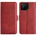 Per Asus ROG Phone 9 / 9 Pro Custodia in pelle con fibbia magnetica orizzontale a doppio lato (rosso)
