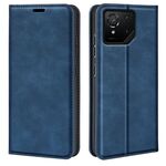 Per Asus ROG Phone 9 / 9 Pro Retro-skin Custodia in pelle con ventosa magnetica (blu scuro)