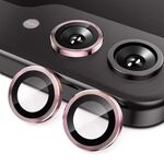 Per Samsung Galaxy Z Flip7 ENKAY Hat-Prince 9H Obiettivo della fotocamera posteriore Pellicola in vetro temperato in lega di alluminio (rosa)