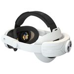 Per Meta Quest 3 / 3S Fascia regolabile Nessuna pressione sul viso VR Head Strap Accessori (bianco)