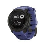 Per Garmin Instinct 22mm Kalebol cinturino in silicone con fibbia in acciaio (blu scuro)