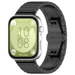 Per Huawei Watch Fit3 Kalebol Solid Cinturino in Acciaio Inossidabile (Nero)