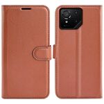 Per Asus ROG Phone 9 / 9 Pro Custodia in pelle con supporto orizzontale con texture Litchi (marrone)