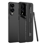 Per Samsung Galaxy S25 Edge 5G GKK Blade Custodia per telefono ultrasottile a copertura totale con penna (nero)