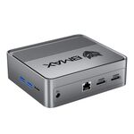 BMAX B3 2025 Windows 11 Mini PC, 8 GB + 256 GB, Intel Jasper Lake N5095, supporta 2 monitor in uscita (spina USA)