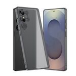 Per Samsung Galaxy S25 Ultra 5G GKK Custodia per telefono in PC semi-trasparente effetto pelle (grigio)