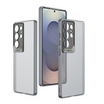 Per Samsung Galaxy S25 Ultra 5G GKK Custodia per telefono in PC con lente a scala semi-trasparente e sensazione di pelle (grigio)