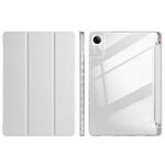 Per Xiaomi Redmi Pad SE 11 Custodia per tablet in pelle acrilica trasparente a 3 pieghe (grigio)