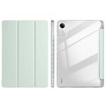 Per Xiaomi Redmi Pad SE 11 Custodia per tablet in pelle acrilica trasparente a 3 pieghe (verde chiaro)