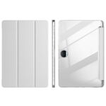 Custodia per tablet in pelle acrilica trasparente a 3 pieghe per Honor Pad 9 (grigio)