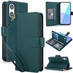 Per Sony Xperia 10 VI Multi-Card Wallet RFID Custodia in pelle per telefono (verde)