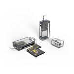 Adattatore OTG per lettore di schede trasparenti da 8 pin a SD/TF per PC/laptop/smartphone