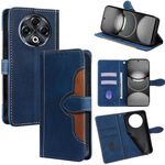 Per Tecno Spark 30 4G Custodia in pelle con fibbia magnetica Skin Feel (blu)