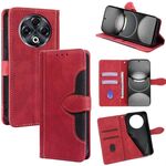 Per Tecno Spark 30 4G Custodia in pelle con fibbia magnetica Skin Feel (rosso)