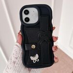 Per iPhone 11 Custodia per telefono con cinturino in pelle Love Holder Card Bag (nero)