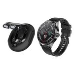 D9 1.46 pollici 2 in 1 Bluetooth Auricolare Smart Watch, Supporto Chiamata Bluetooth / NFC / Frequenza Cardiaca (Nero)