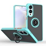 Per Samsung Galaxy S25 Edge 5G Q Shadow 1 Series TPU Hybrid PC Phone Case con anello (blu cielo)
