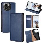 Per Tecno Pova 6 Neo 5G Gloss Oil Solid Color Magnetic Leather Phone Case (Blu)