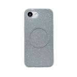 Per iPhone 16e Custodia per telefono in TPU magnetico MagSafe Glitter (argento)