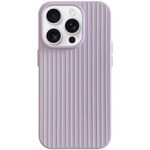 Per iPhone 16 Pro Max Macaroon Tile Stripe TPU Hybrid PC Phone Case (viola)