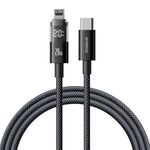 Cavo di ricarica rapida Baseus Display 20W Type-C a 8 pin, lunghezza: 1 m (nero)