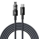 Cavo di ricarica rapida Baseus Display 20W Type-C a 8 pin, lunghezza: 2 m (nero)