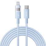 Cavo di ricarica rapida Baseus Display 20W Type-C a 8 pin, lunghezza: 2 m (blu)