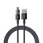 Cavo di ricarica rapida Baseus Display 2.4A USB-A a 8 pin, lunghezza: 1 m (nero)