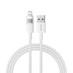 Cavo di ricarica rapida Baseus Display 2.4A USB-A a 8 pin, lunghezza: 1 m (bianco)