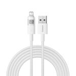 Cavo di ricarica rapida Baseus Display 2.4A USB-A a 8 pin, lunghezza: 2 m (bianco)