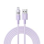 Cavo di ricarica rapida Baseus Display 2.4A USB-A a 8 pin, lunghezza: 2 m (viola)