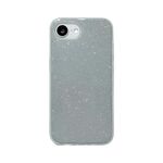 Per iPhone 16e Custodia per telefono in TPU glitterato (argento)