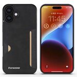 Per iPhone 16 Plus Forwenw F5 Series Integrated Card Bag Custodia per telefono (nero)
