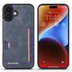 Per iPhone 16 Plus Forwenw F5 Series Integrated Card Bag Custodia per telefono (blu)