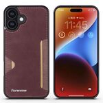 Per iPhone 16 Plus Forwenw F5 Series Integrated Card Bag Custodia per telefono (rosso)