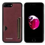 Per iPhone 7 Plus / 8 Plus Forwenw F5 Series Integrated Card Bag Custodia per telefono (rosso)