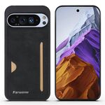 Per Google Pixel 9 / 9 Pro Custodia per telefono con borsa per scheda integrata Forwenw F5 Series (nero)