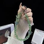 Semplice catena per telefono a doppia farfalla (verde)