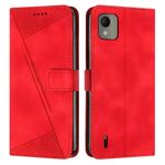 Per Nokia C110 Dream Triangle Custodia in pelle con cordino (rosso)