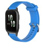 Per cinturino per orologio Garmin Forerunner Sq2 20 mm in silicone testurizzato con diamanti (blu cielo)