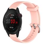 Per Garmin Forerunner 255S Music Cinturino per orologio in silicone testurizzato con diamanti da 18 mm (rosa)