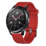 Per Huawei Watch Buds 22mm Cinturino in silicone testurizzato con diamanti (grigio scuro)