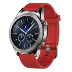 Per Samsung Gear S3 Classic 22mm Cinturino in silicone testurizzato con diamanti (rosso)