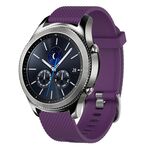 Per Samsung Gear S3 Classic 22mm Cinturino in silicone testurizzato con diamanti (viola)