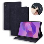 Per Lenovo Tab K10C / E10 Custodia per tablet in pelle goffrata con texture di vitello (nero)