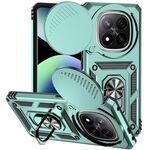 Per Redmi Note 14 Pro+ 5G Custodia per telefono con supporto scorrevole globale Camshield (verde)