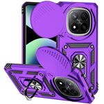 Per Redmi Note 14 Pro+ 5G Custodia per telefono con supporto scorrevole globale Camshield (viola)