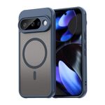 Per Google Pixel 10 Fan Dun Series TPU Hybrid PC Frosted Magsafe Custodia per telefono (blu)
